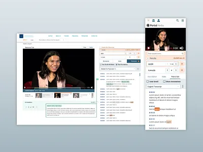 Video Platform Time-synced Annotation Feature annotations media metadata platform software timeline transcript ui ux video