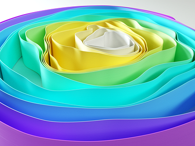 Abstract spline animation art c4d cinema4d colorful design illustration photoshop