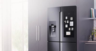 Smart Fridge connected home connection design fridge interactive interface smart appliance smart home typography ui