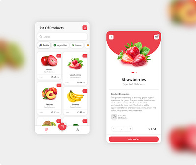 Grocery Shopping Mobile App app design application e commerce e commerce app ecommerce app grocery app online shopping shopping user experience