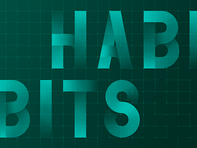 Habits Sermon Series bitmap church design gradient logomark type