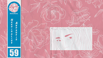 MokuMoku Hako Is Alive cover art floral halo is alive illustration mokumoku song cover