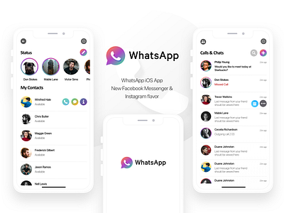 New WhatsApp iOS app revamping mobile app mobile ui sketchapp ui design user experience user interface design ux