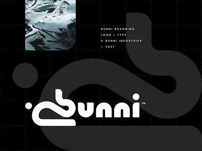 bunni animal brand branding bunni bunny cute icon logo minimal nature outdoor rabbit simple ski snowboard steven type