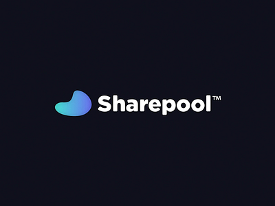 Bitfineon Sharepool Logo blob blue crypto cryptocurrency float gradient green green logo jelly liquid water waves wavy wiggle