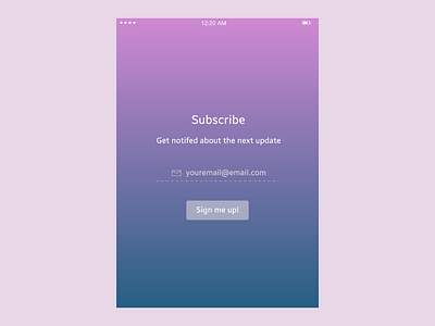 Subscribe, #DailyUI #26 adobexd dailyui dailyuichallenge ui uidesign