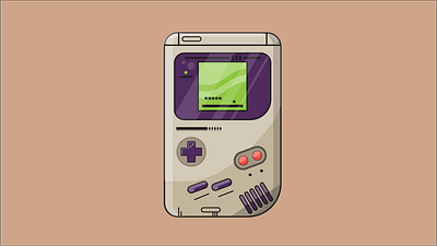 Game boy design illustration illustrator photoshop