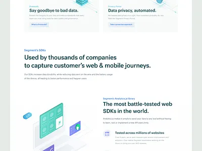 Segment — Catalog Overview blue catalog clean damien damien redecki green integrations landing product productdesign redecki segment tonik tools ui ux visual web webdesign website