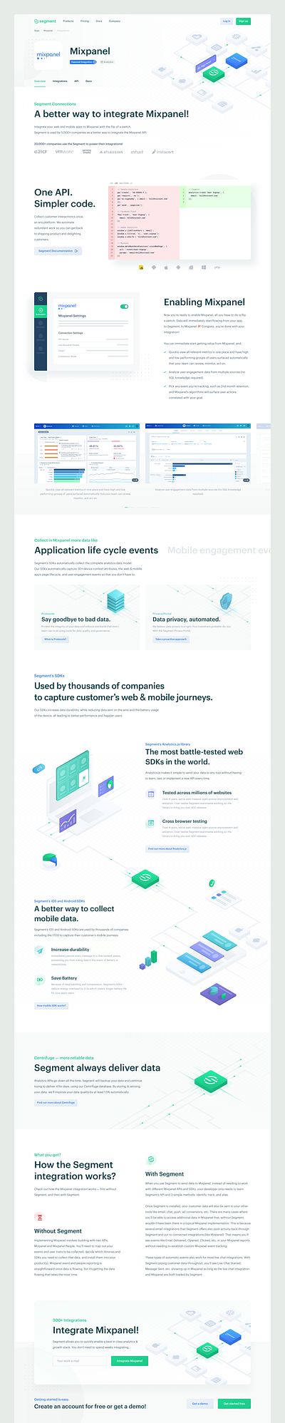 Segment — Catalog Overview blue catalog clean damien damien redecki green integrations landing product productdesign redecki segment tonik tools ui ux visual web webdesign website