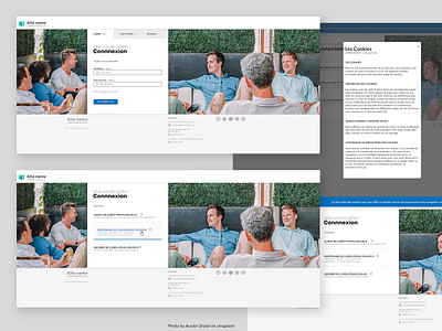 Portal homepage design ui web webdesign