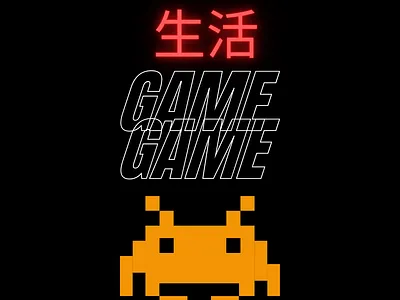 Gamer life design illustration