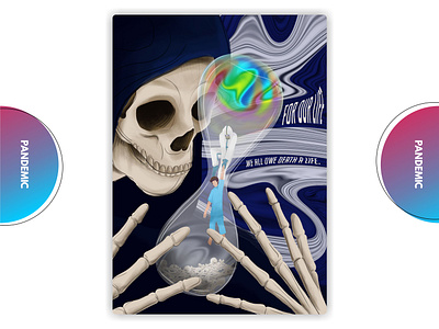 pandemicb death corona coronavirus death design doctor illustration