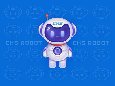 CHS ROBOT ai design icon illustration ps ui web 品牌 图标 设计