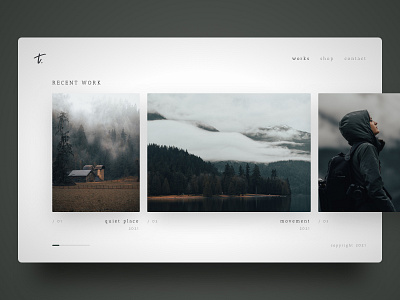 Photography Portfolio branding clean design minimal photography ui ux web web design