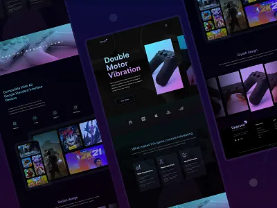 ๐ฎ Game console products landing page ๐ฎ black ui design game console landing page landingpage product detail product web design ui user interface ux web design website design