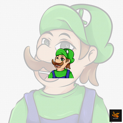 Super Luigi Emote emote emotes game illustration luigi nintendo streamer super twitch