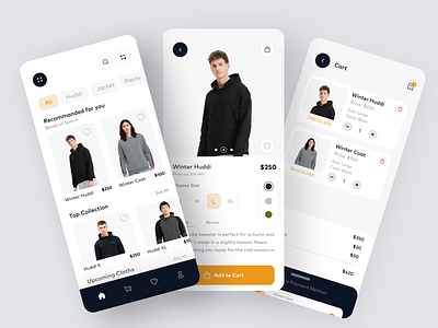 eCommerce Clothing App Design app app design branding e commerce shop e shop ecommerce app ecommerce business ecommerce design estore halallab mobile mobile app online shopping app products shopping store ui ux