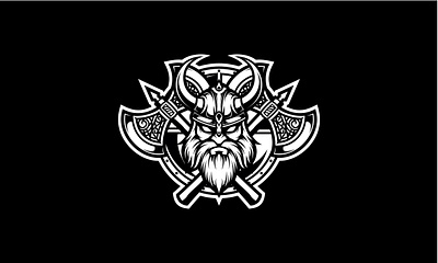 Viking ancient illustraion mascotlogo vector viking viking logo war