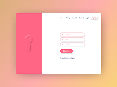 Login Form Design app branding design graphic design icon illustration login form logo modern red simple ui vector web design website