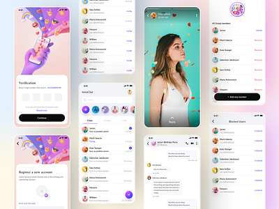 Chat App app design chat chat app chat application chatting design messages mobile uidesign ux design