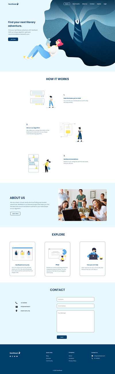 Daily UI #003 | Landing Page daily 100 challenge dailyuichallenge design illustration ui vector web