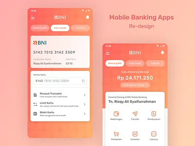 Mobile Banking Apps Redesign app design banking app financial app mobile banking ui ux uidesign