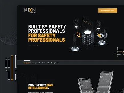 NIXN Homepage & Dashboard application dashboard design interaction layout ui wireframe