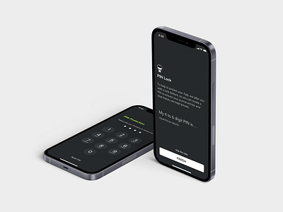 Athlete App - PIN app athlete clean clean ui dark dark mode dark theme dark ui design flat ios lock minimal mobile mobile app pin pin screen sketch ui ux