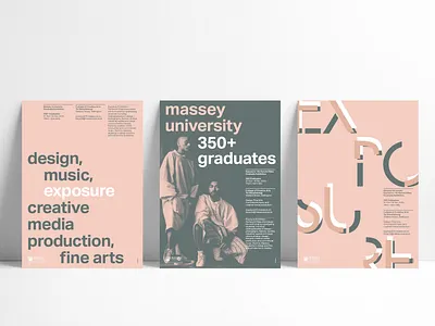 Exposure Exhibition 2020, Poster Triptych design editorial gridsystem poster design soft colours sophisticated triptych typography