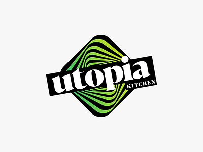 Utopia Kitchen Logo armenia branding creative logo pop vertigo