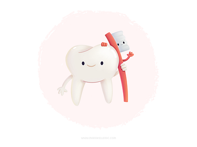 Partners cartoon character characters children cute dentist dentista friendship illustration kawaii kidlitart kids mexico partner procreate tooth はいしゃ 歯科医