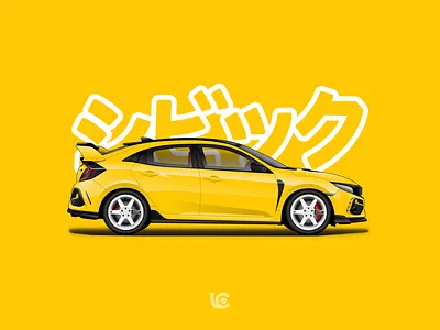 Honda Civic Typer R LE - Illustration cardesign carillustration cars civic design honda illustration jdm typer vector