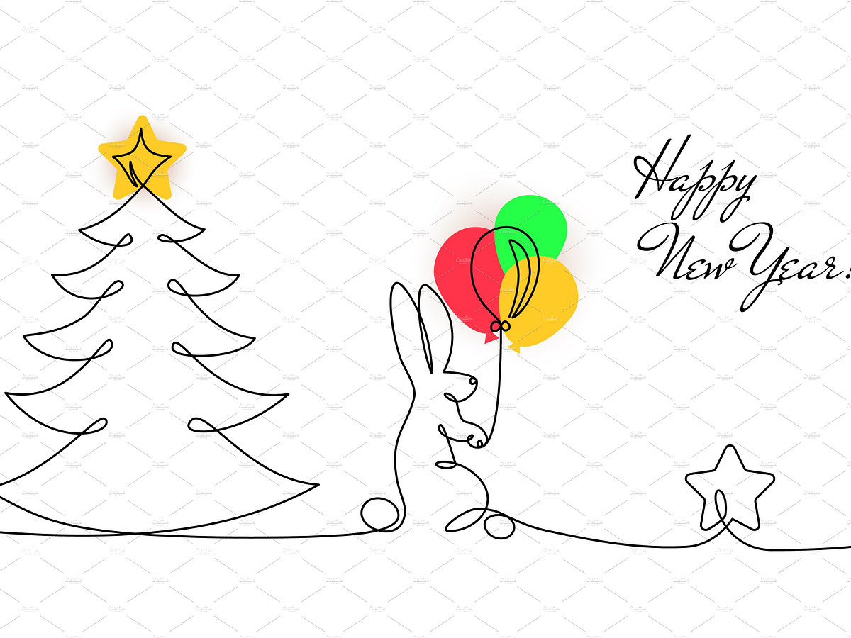2023 year of rabbit Happy chinese by Iuliia on Dribbble