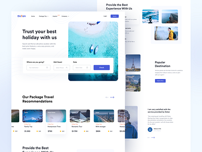 Dolan - Landing Page apps bookings clean design exploration landing page minimal minimalism minimalist travel travel agency ui uidesign user experience userinterface ux web website