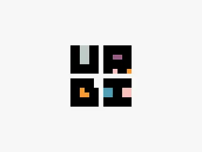 URBI Logo architecture armenia branding clean construction creative logo simple square typography
