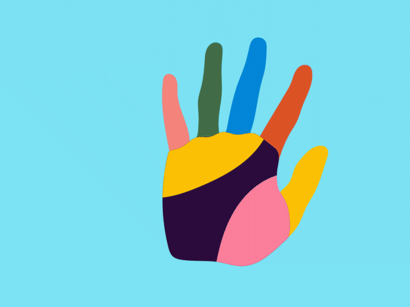 hi hello animation hand hello illustration wave