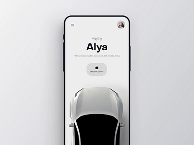 Personal Drive App animation app application car car app customer experience dashboard design driving interaction ios location map mobile principle ui ux