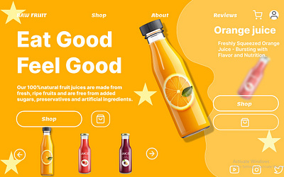 Fruit Juice Store by Figma animation branding motion graphics ui