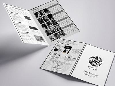 Print brochure marketing (Oribe) branding brochure digital graphic design logo marketing pr print