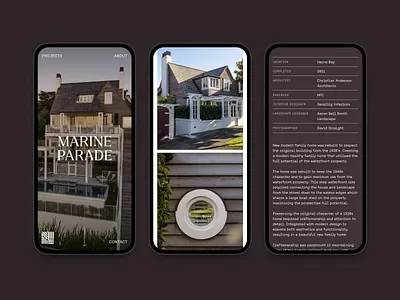 MLC Mobile Portfolio architecture construction mobile monospace new zealand portfolio responsive ui ux web