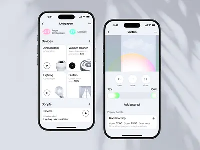 Smart home app design graphic design ui ux