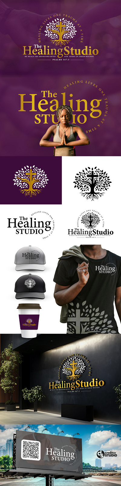 The Healing Studio branding