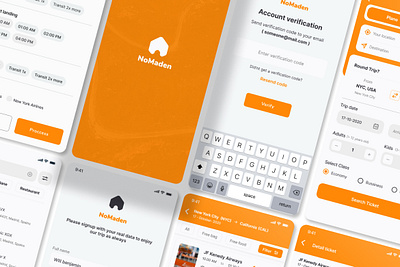 NoMaden - Accommodation UI kit Figma accommodation application business holiday hotel mobile room service template tourism travel trip ui vacation web