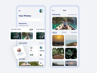 Photos App design minimal photos app ui