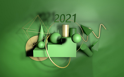 green 3d art c4d color design graphic inspiration shape visual