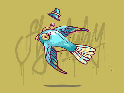 Fly away apple arsek erase art bird bird illustration bird logo bulgarian cool design dimitrov erase funny georgi graffiti illustration logo love photoshop positive vibes