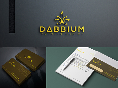 Dabbium Logo Branding agency logo branding cannabis logo consulting logo design flat graphic design icon illustration illustrator logo minimal vector