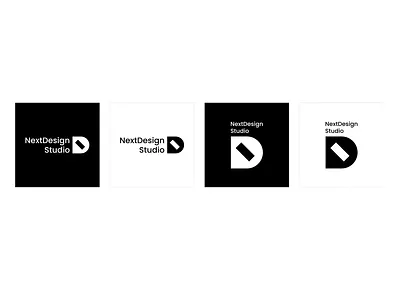 NextDesign Studio brand branding d logo next typography