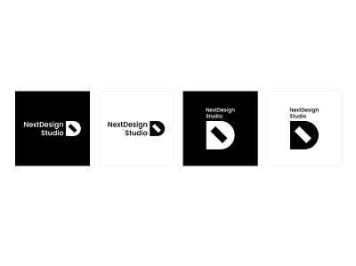 NextDesign Studio brand branding d logo next typography