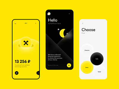 Spending Highlights & Game for Raiffeisenbank Clients adaptive bank clean design finance illustration interaction mobile ui ux website